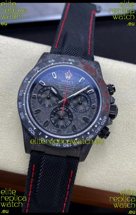 Rolex Daytona DiW All Black Carbon Edition Watch - Forged Cabon Casing 1:1 Mirror Replica