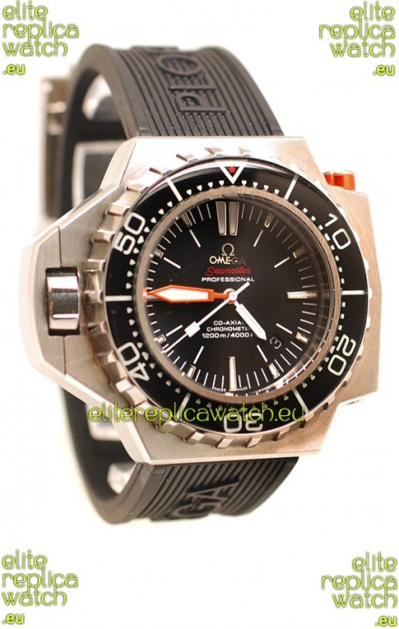 Omega Seamaster Ploprof 1200M Swiss Watch in Black Dial