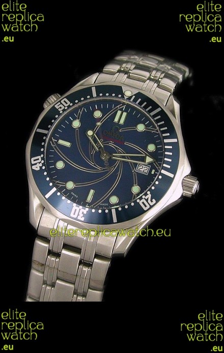 Omega Seamaster 007 Swiss Watch in Blue Dial