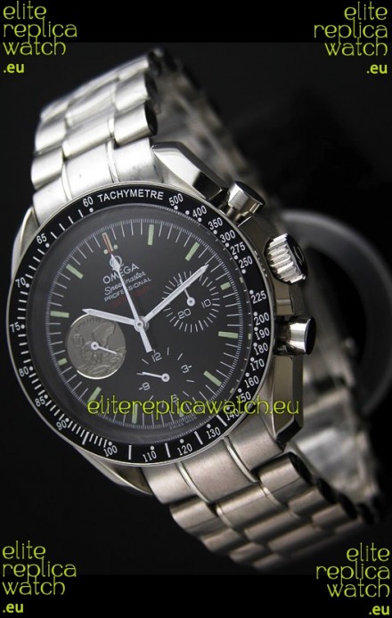 Omega Speedmaster Moonwatch Silver Apollo Swiss Watch