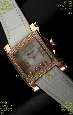 Chopard Happy Sport Swiss Replica Watch in Shell White Dial