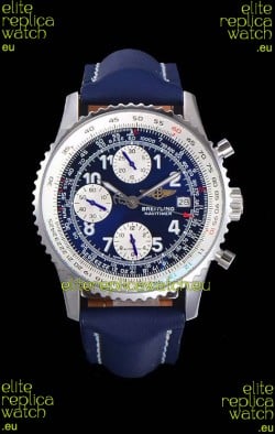 Breitling Navitimer Chronograph 41MM Swiss Replica Watch Blue Dial in 904L Steel Casing