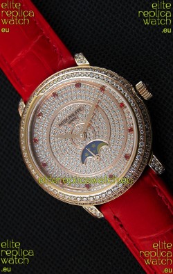 Patek Philippe Complications 4968/R Swiss Replica Rose Gold Case Watch 