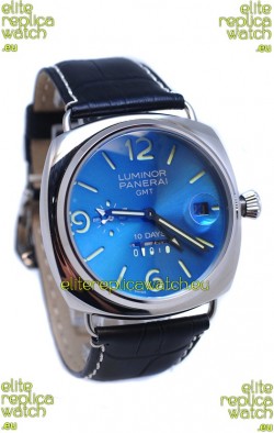 Panerai Luminor GMT 10 Days Swiss Replica Watch in Blue Dial