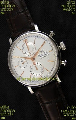 IWC Portofino Chronograph IW391022 White Dial 1:1 Mirror Replica Watch 
