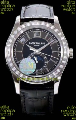 Patek Philippe 5205-001 Complications MoonPhase Dark Grey Dial 1:1 Mirror Swiss Replica Watch