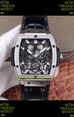 Hublot Masterpiece MP Edition Genuine Tourbillon Swiss Replica Watch in Titanium Casing