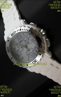 Chopard Happy Sport Swiss Replica Watch in White Dial
